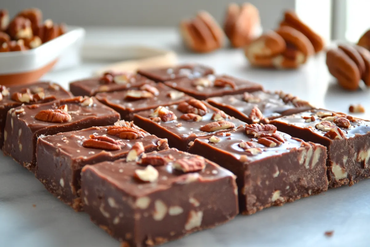 Tips for Maple Butter Pecan Fudge 杻 Ingredients: - cup butter 杻 - cup heavy whipping cream 拏 - cup brown sugar - cup granulated sugar - tsp salt 蓼 - tsp cinnamon - 1 tsp maple extract - 2 cups powdered sugar - 1 cups toasted pecans, chopped Recipe in First Ꮯ.O.Ꮇ.Ꮇ.Ꭼ.N.Ꭲ Enjoy 