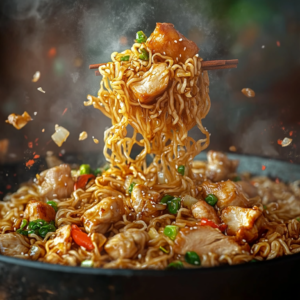 Chow Mein Noodles with Chicken