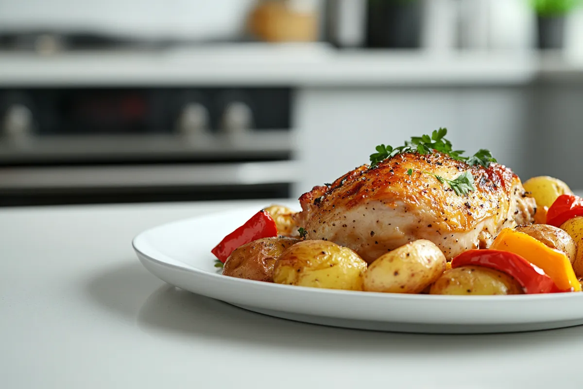 Tips for Roasted Chicken and Potatoes with Flavorful Peppers and Garlic