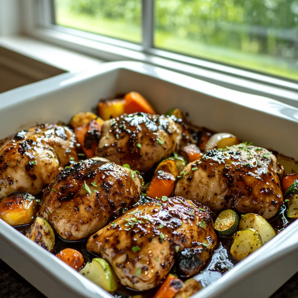 Balsamic Glazed Chicken and Veggies