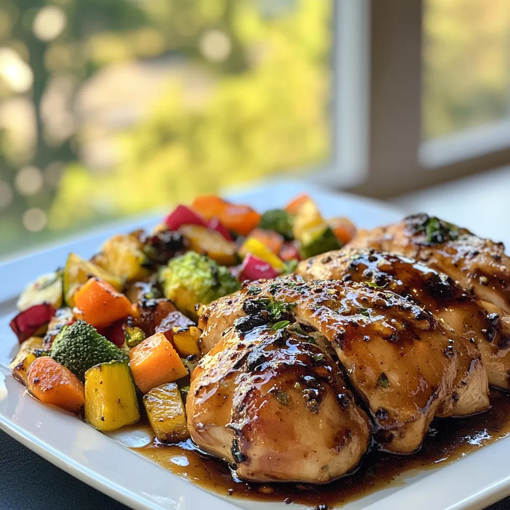 Balsamic Glazed Chicken and Veggies (35-Minutes)