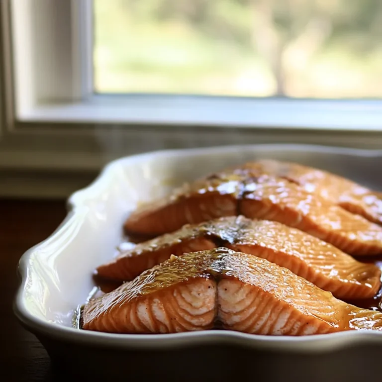 Birch syrup glazed salmon