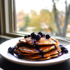 Blueberry sumac pancakes