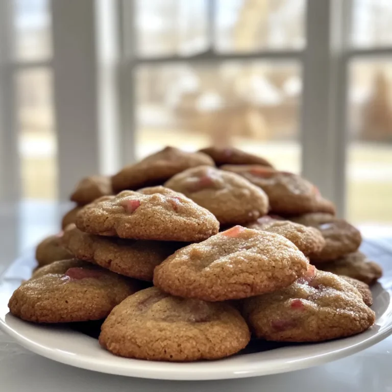 Brown Sugar Rhubarb Cookies Recipe