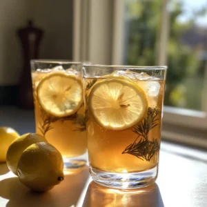 Lemon myrtle iced tea
