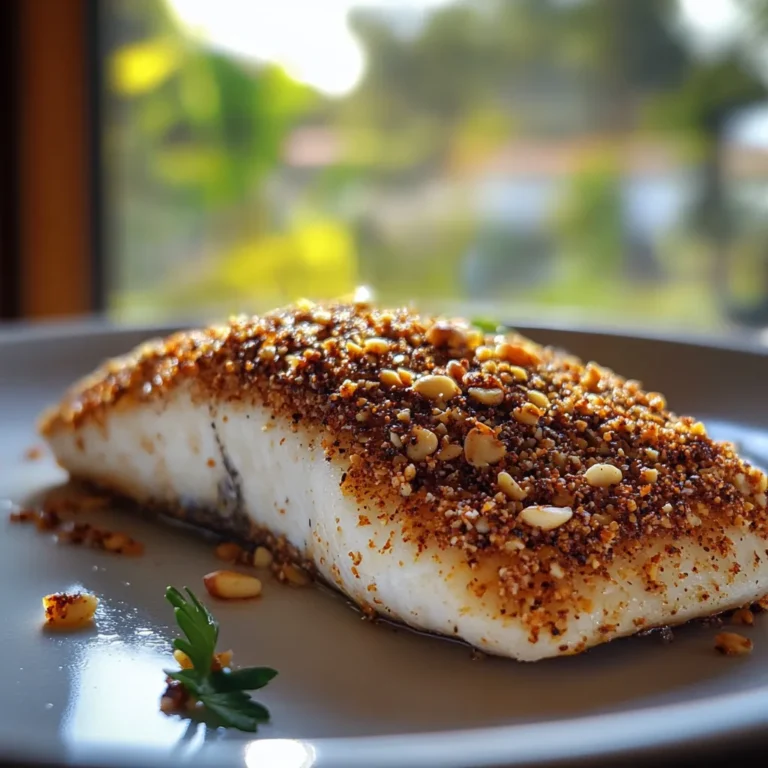 Macadamia dukkah crusted barramundi