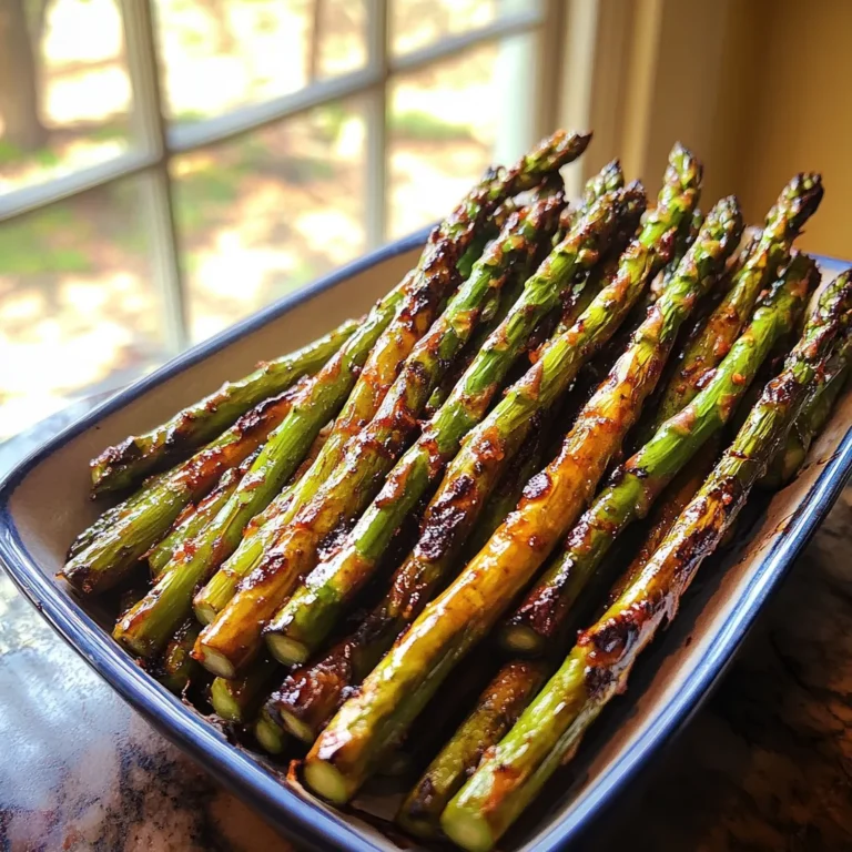 Maple charred asparagus