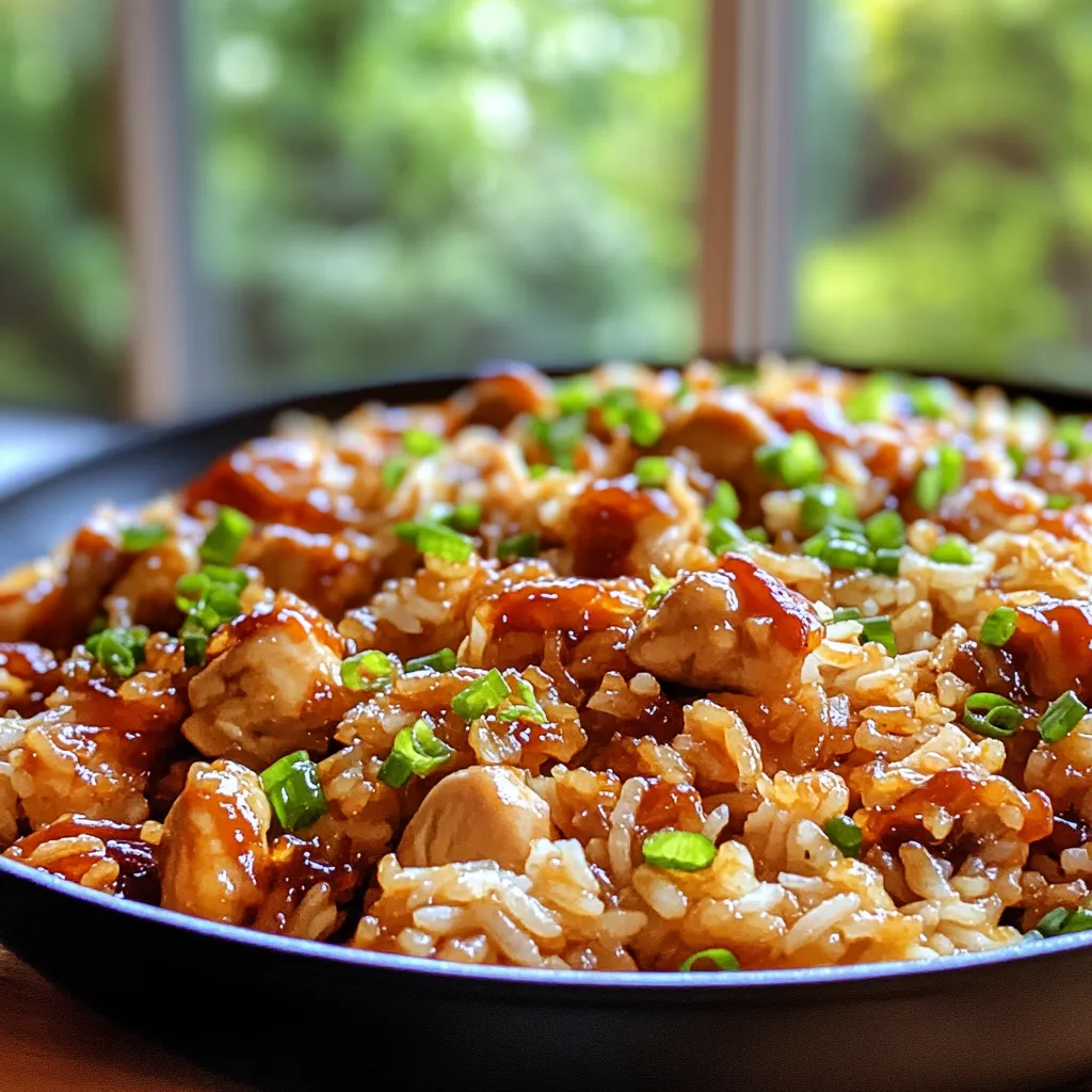 One-Pan Honey BBQ Chicken Rice