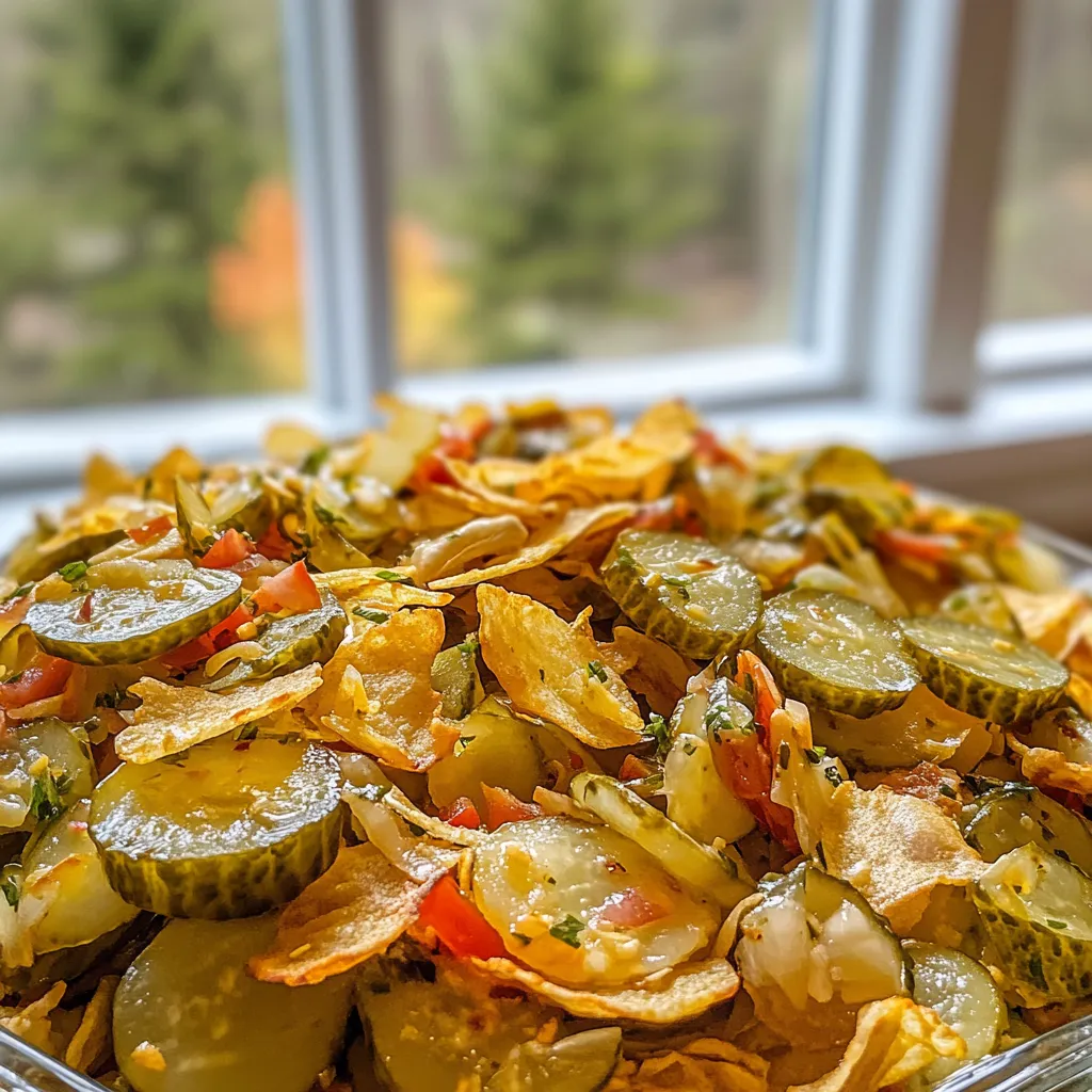 Pickle chip salad