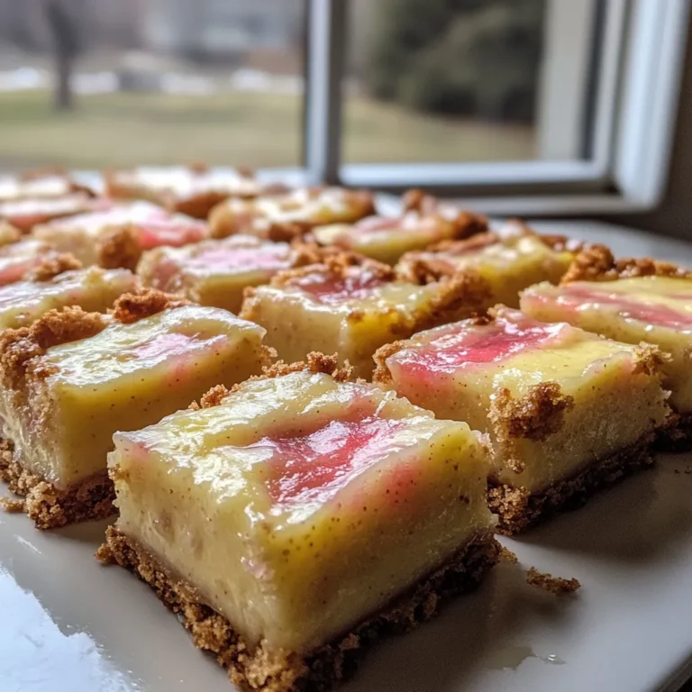 Rhubarb Custard Bars