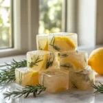 Rosemary citrus ice cubes