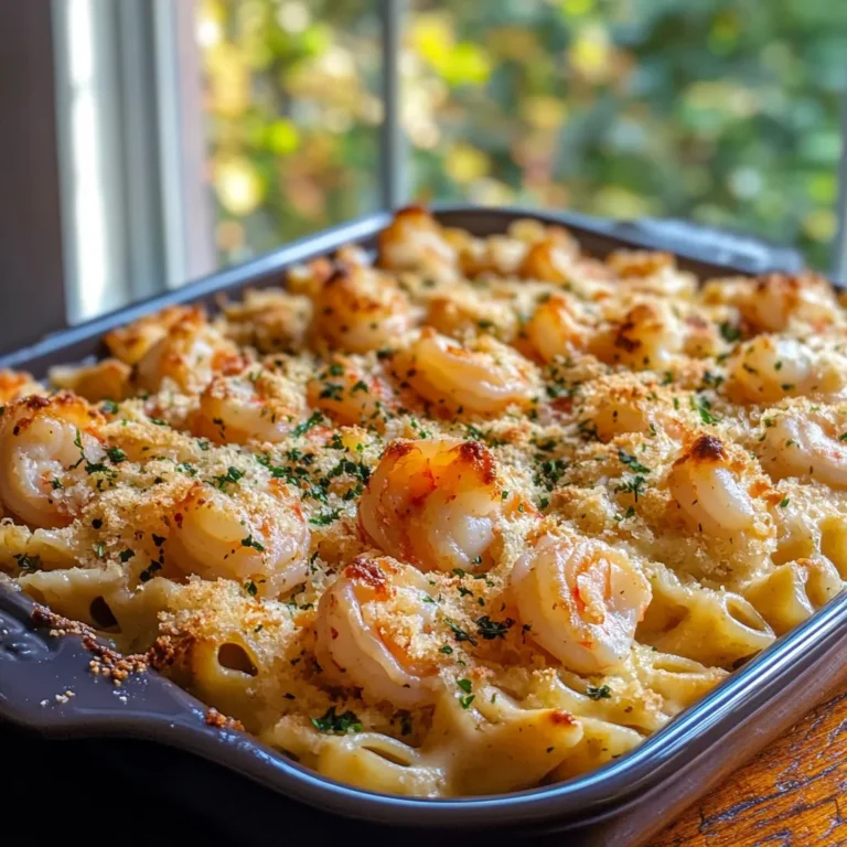 Shrimp Scampi Pasta Bake