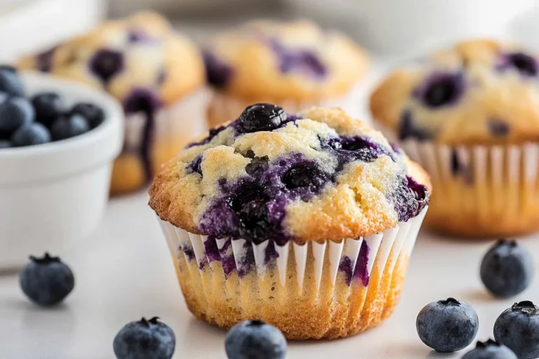 Delicious Blueberry Muffins Fresh Out of the Oven