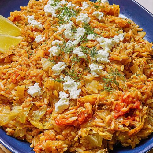 Greek Cabbage Rice (Lahanorizo)