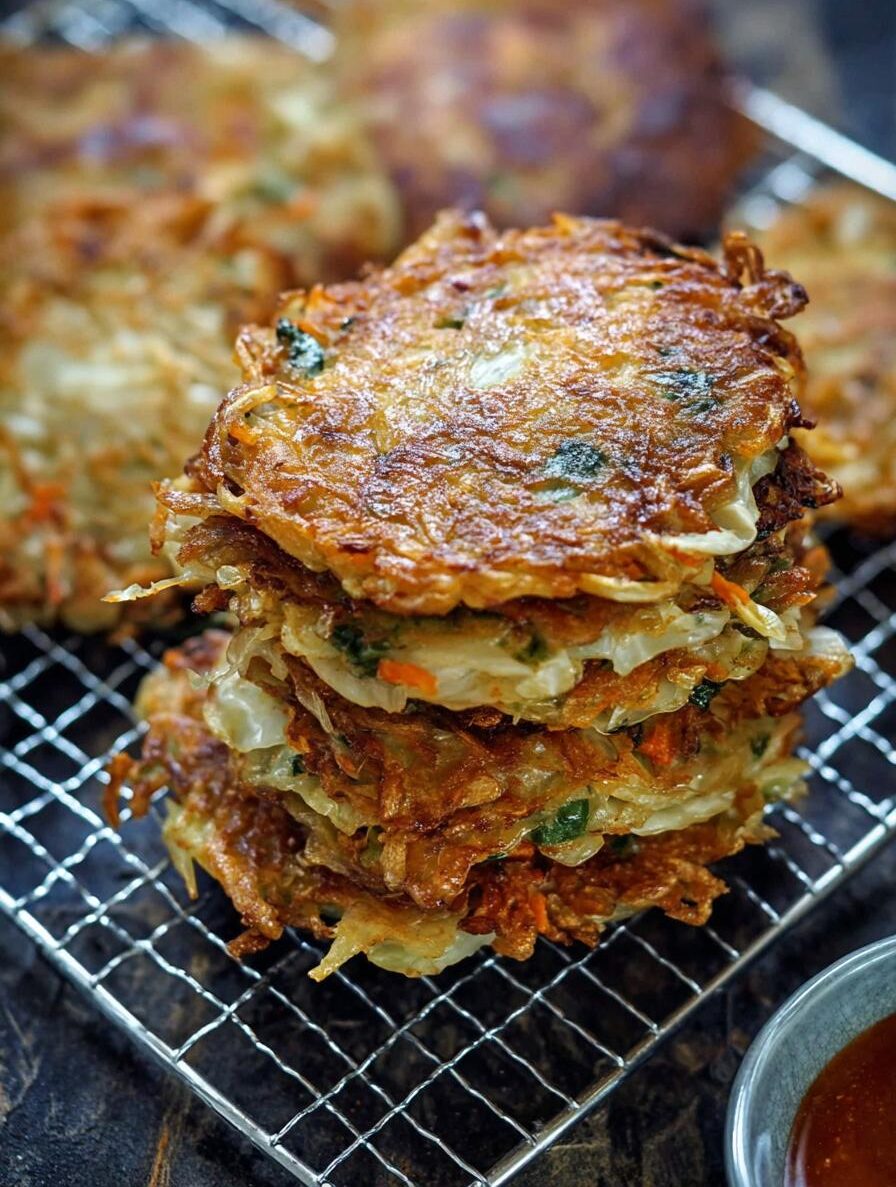 Cabbage Fritters | Crispy Fried or Oven Baked Patties