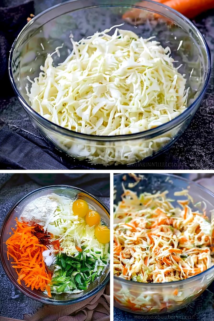 Cabbage Fritters | Crispy Fried or Oven Baked Patties